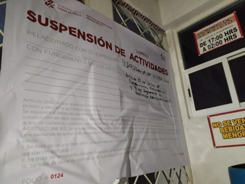 La alcaldía Tlalpan suma más de 92 establecimientos mercantiles clausurados por estar fuera de la norma o infringir la Ley de Establecimientos Mercantiles de la Ciudad de México. Foto tomada del Twitter de @TlalpanAl
