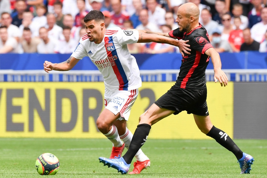 En la cancha del Parc OL, Clermont empató 3-3 con el Lyon en la fecha tres de la Ligue 1. Foto Afp