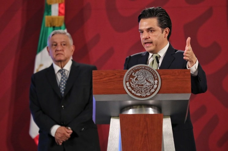 El titular del IMSS, Zoé Robledo y el presidente Andrés Manuel López Obrador. Foto LA JORNADA/Marco Peláez 