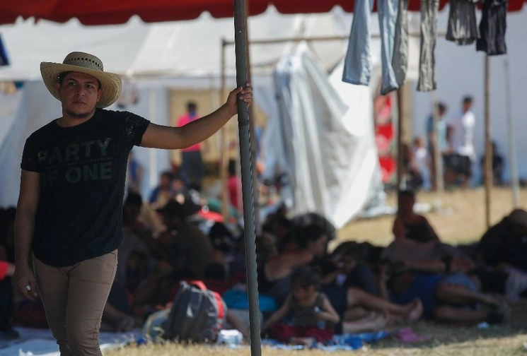Migrante en un albergue ubicado Tecún Umán, Chiapas en imagen de archivo. Foto Víctor Camacho