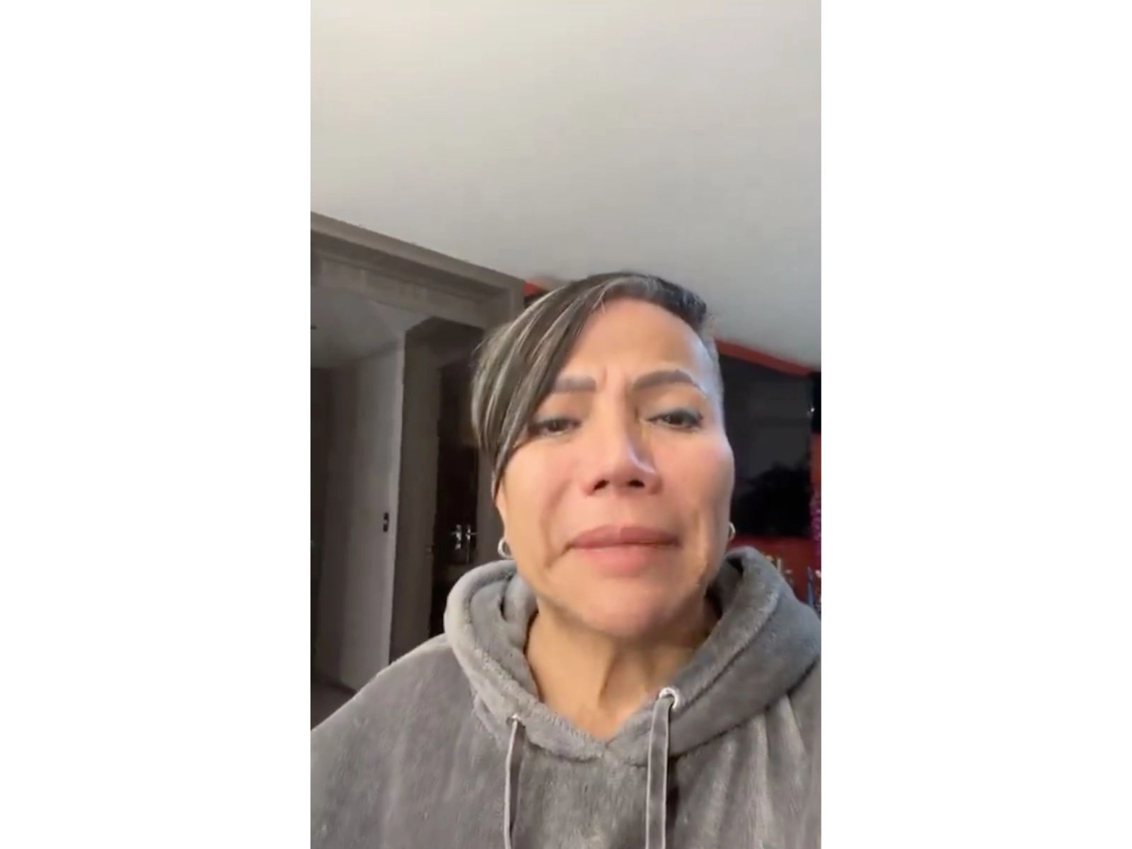 La diputada dijo, en un video difundido en redes sociales, que teme por su vida, el 14 de enero de 2024. Foto tomada de un video a través de @SalmaLuevano