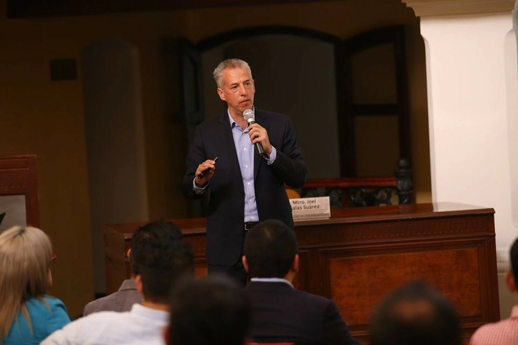El comisionado presidente del Inai, Joel Salas en imagen de archivo. Foto tomada de la cuenta de Twitter @joelsas