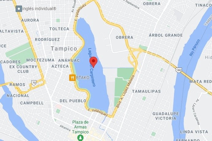 Un cocodrilo atacó a una mujer que se introdujo a su hábitat en el parque turístico “Laguna del carpintero” y la sumergió hasta causarle la muerte. Imagen tomada de Google Maps