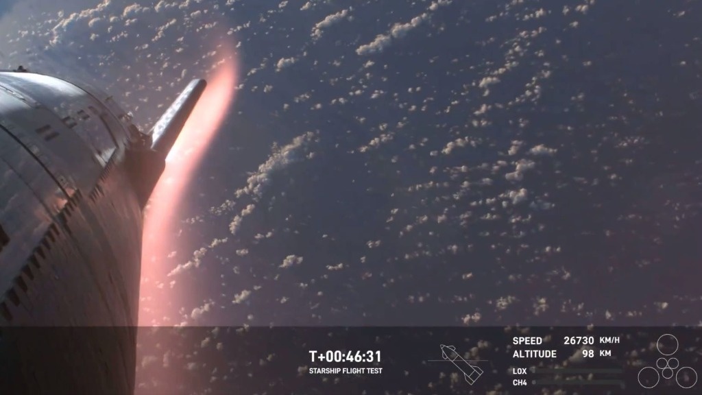 SpaceX’s Starship rocket is destroyed during re-entry to Earth
