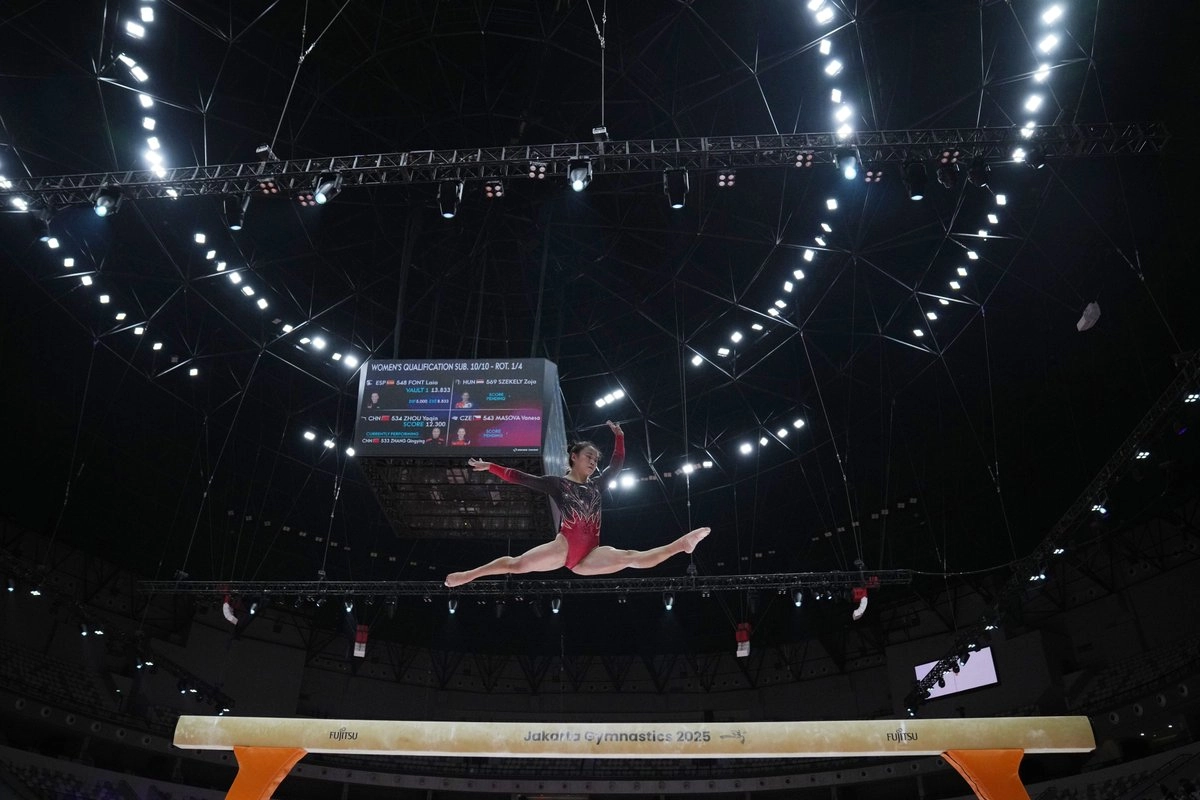 Actividades durante el Mundial de Gimnasia en Yakarta, el 21 de octubre de 2025. Foto 