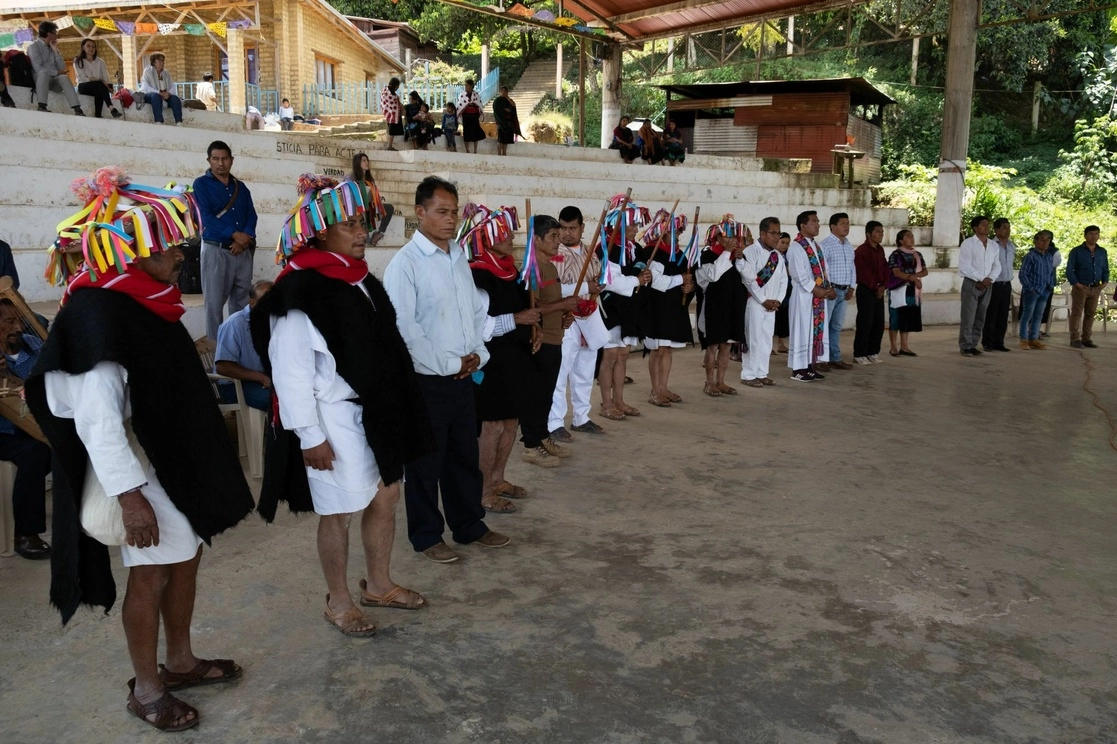 La organización Las Abejas de Acteal conmemoran la masacre de 45 indígenas de la localidad en 1997. Foto Cuartoscuro / Archivo