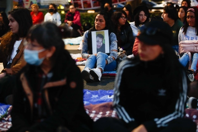Familiares de desaparecidos durante una protesta en imagen de archivo. Foto Víctor Camacho