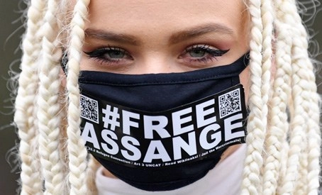 Assange se encuentra recluido en la cárcel de máxima seguridad Belmarsh, Londres. Foto Afp