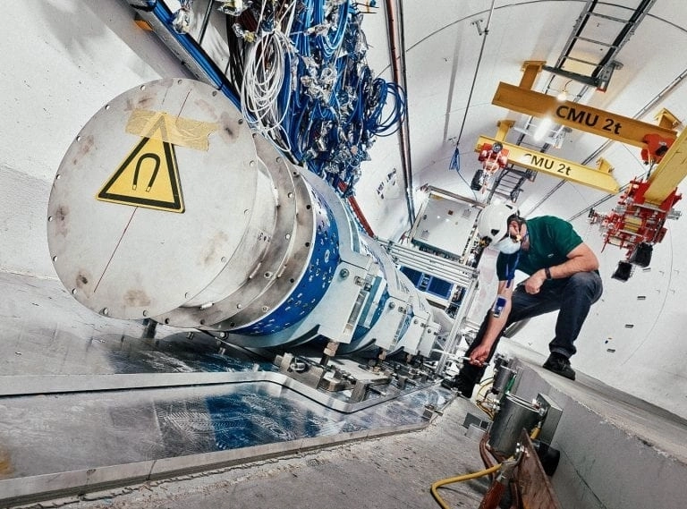 El detector Faser, instalado en el CERN. Foto Europa Press