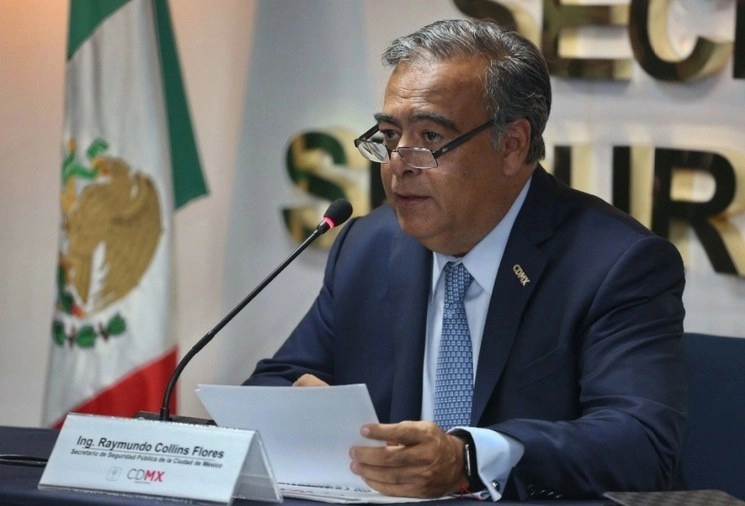 Raymundo Collins, ex titular del INVI. Foto tomada de la cuenta Twitter @SSP_CDMX / Archivo