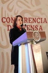 Galia Borja, titular de la Tesorería de la Federación. Foto Luis Castillo/ Archivo