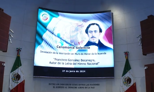 Se realizó una ceremonia solemne en el Senado para su develación. Imagen tomada de https://www.facebook.com/SenadoMexico