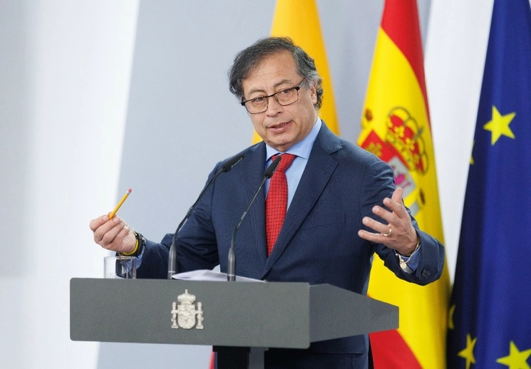 Gustavo Petro en conferencia el pasado 4 de mayo. Foto Europa Press