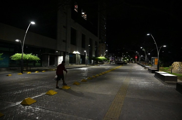 Aspectos de las calles en Bogotá. Foto Afp