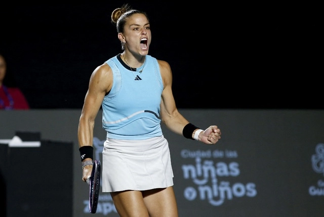Pero Sakkari, novena del escalafón y segunda preclasificada, impuso su experiencia. Foto Afp