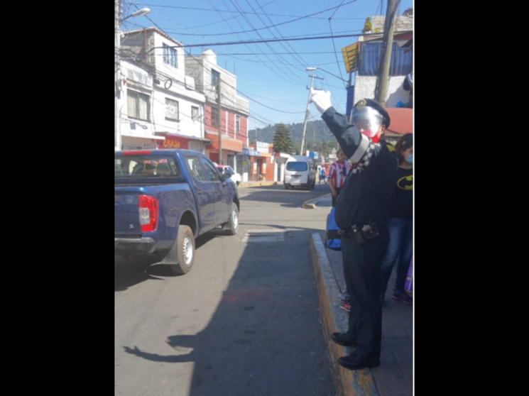 Una calle en San Mateo Tlaltenango, Cuajimalpa. Foto tomada del Twitter de @OVIALCDMX
