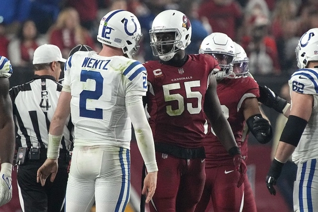 Los Colts de Indianápolis vencieron 22-16 a los Cardenales de Arizona, en la jornada navideña de la NFL. Foto Ap