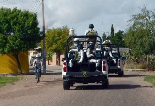 Elementos de la Guardia Nacional realizaron recorridos en el municipio de Calera de Víctor Rosales, Zacatecas. Foto La Jornada/ archivo