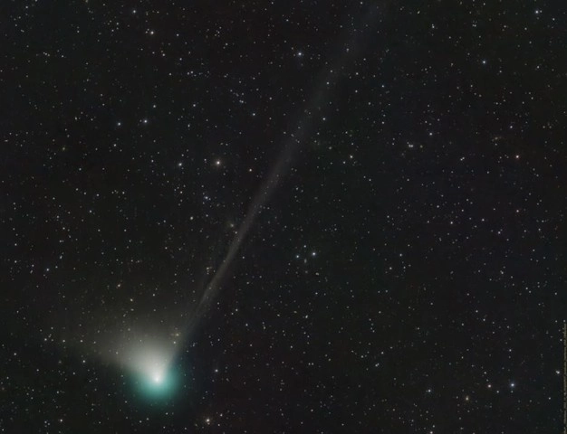 Se estima que el cometa  pueda ser visto con mayor claridad al amanecer del el próximo miércoles. Foto Europa Press