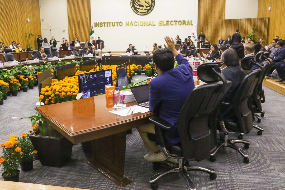 Sesión del consejo general del Instituto Nacional Electoral.