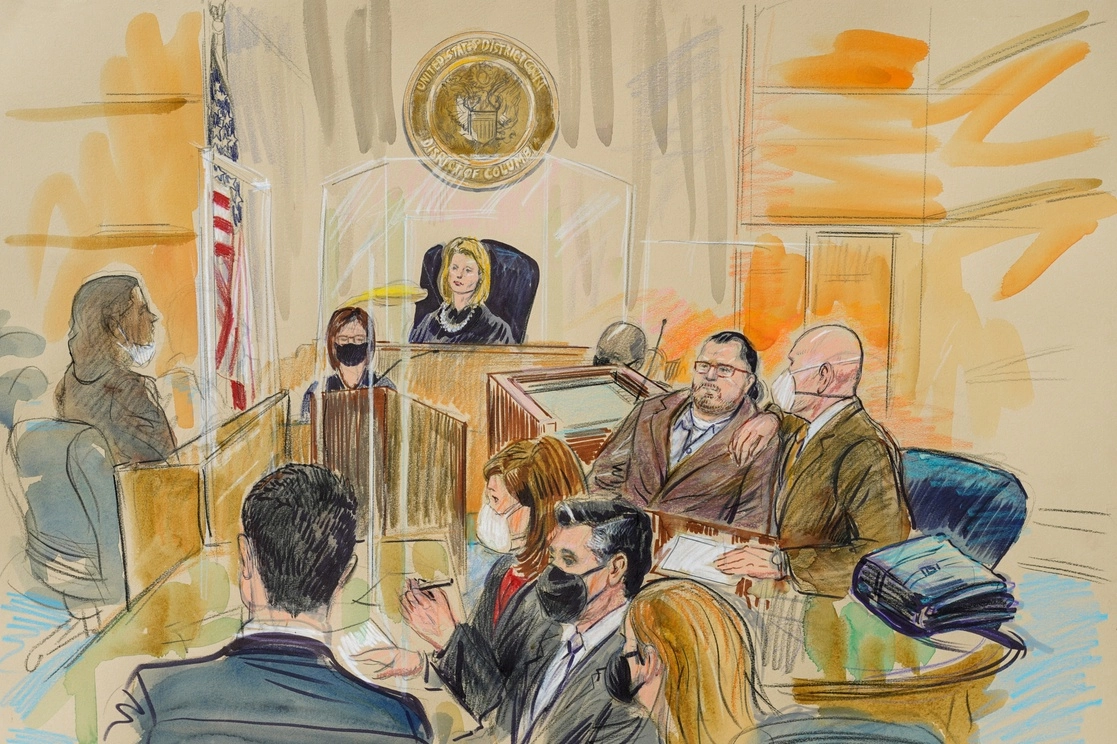 El texano Guy Reffitt es el primer acusado en ir a juicio por el asalto al Capitolio de Estados Unidos. Foto Ap