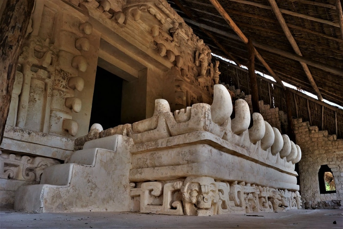 Restauración de la zona arqueológica de Ek'Balam. Foto INAH