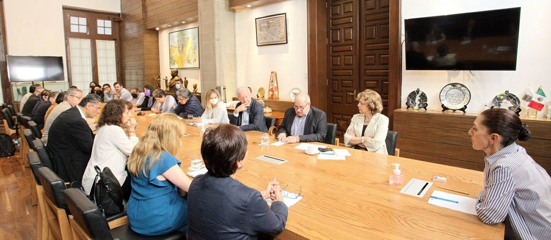 En el encuentro se mencionó que la alta presión dejó un aumento en la polución. Foto cortesía del Gobierno de la CDMX