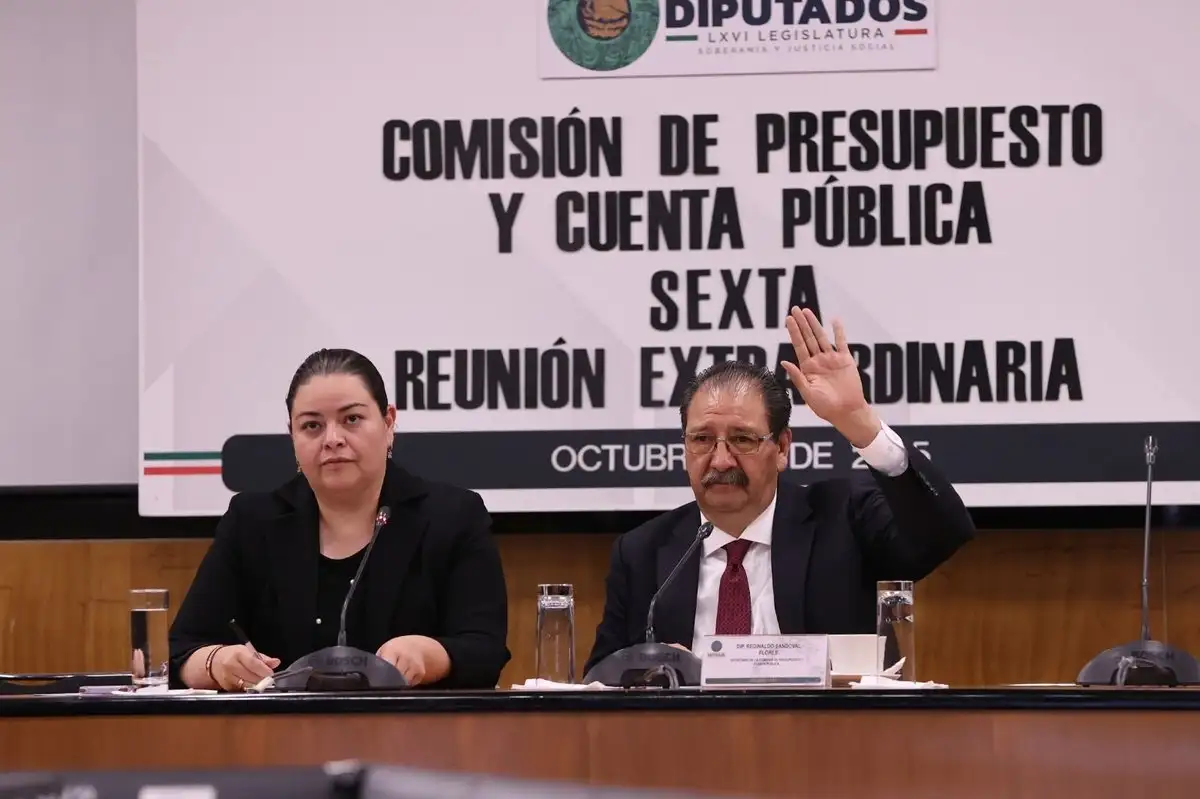 El diputado del PT, Reginaldo Sandoval Flores durante la votación. Foto