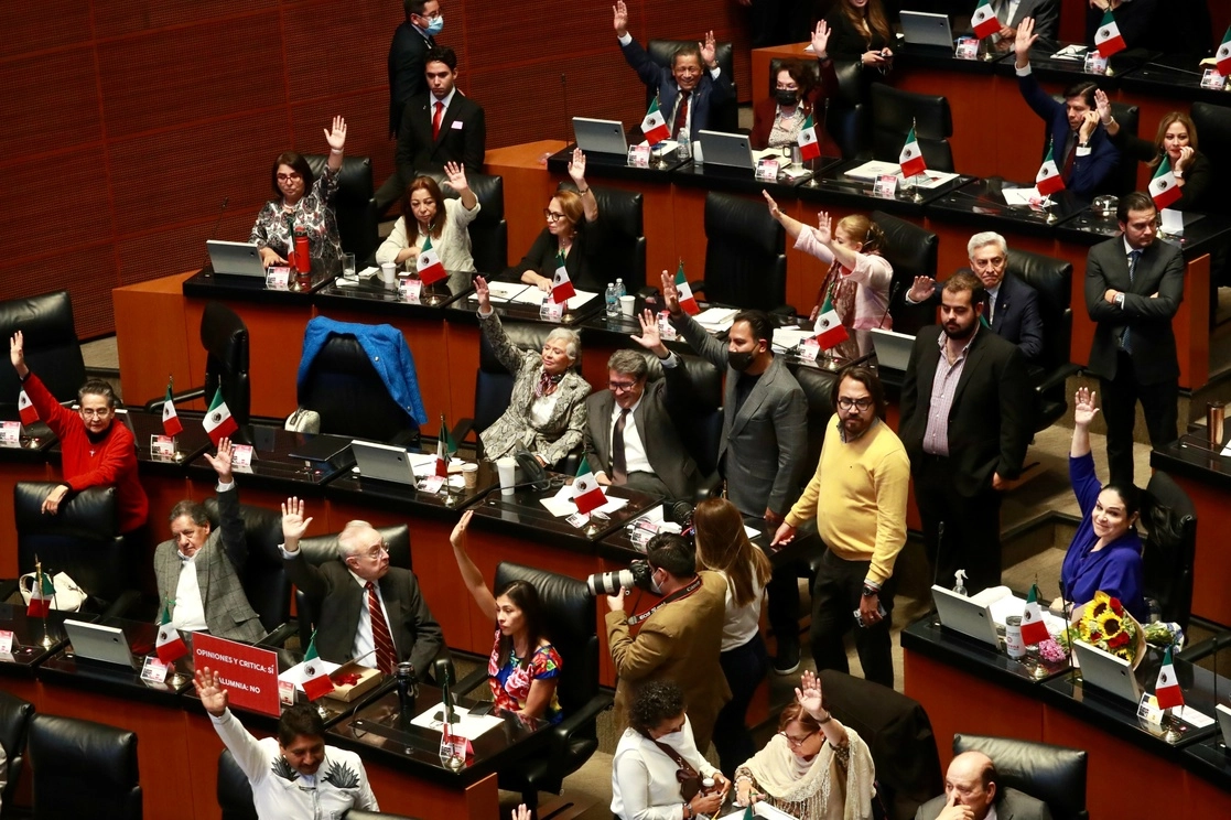 Aspectos de la sesión del Senado del pasado 21 de septiembre. Foto Luis Castillo