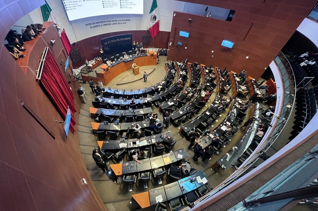 Sala de sesiones del Senado de la República en imagen de archivo. Foto José Antonio López