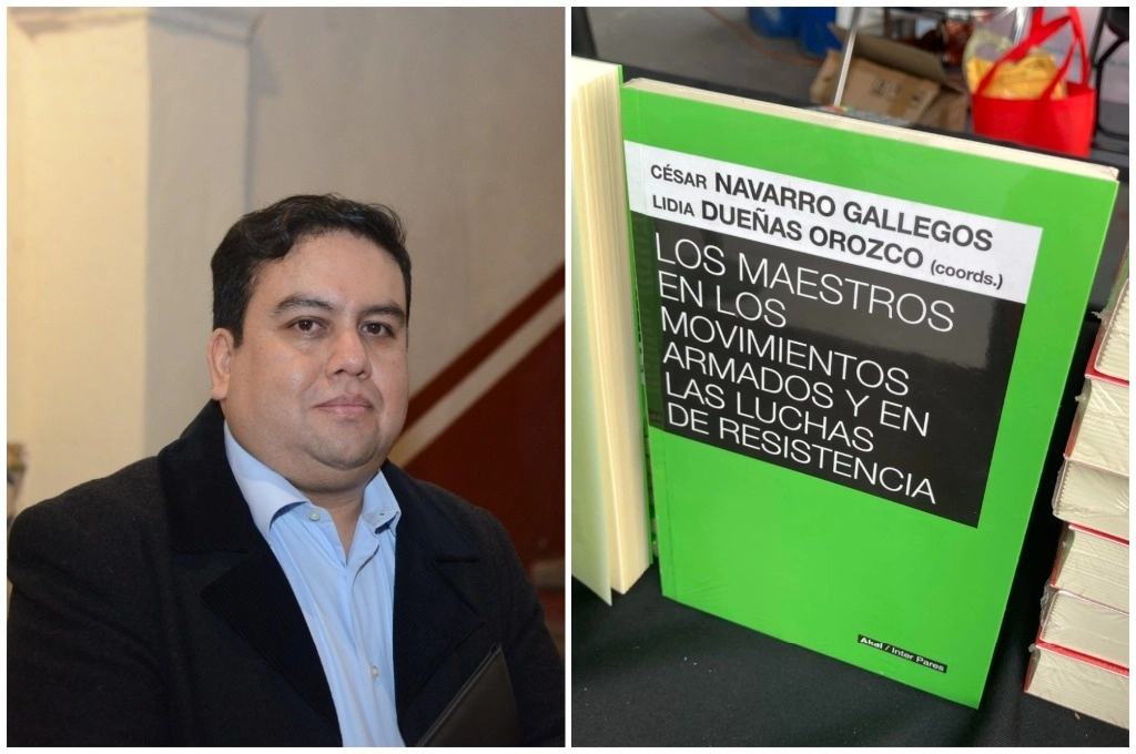 El título será presentado el 10 de noviembre a las 19:30 horas en el local de la CNTE, y el 17 del mismo mes en la ciudad de Durango, con la presencia de la otra coordinadora, Lidia Dueñas. En la imagen, Pavel Navarro. Foto cortesía del entrevistado y FIL del Zócalo 