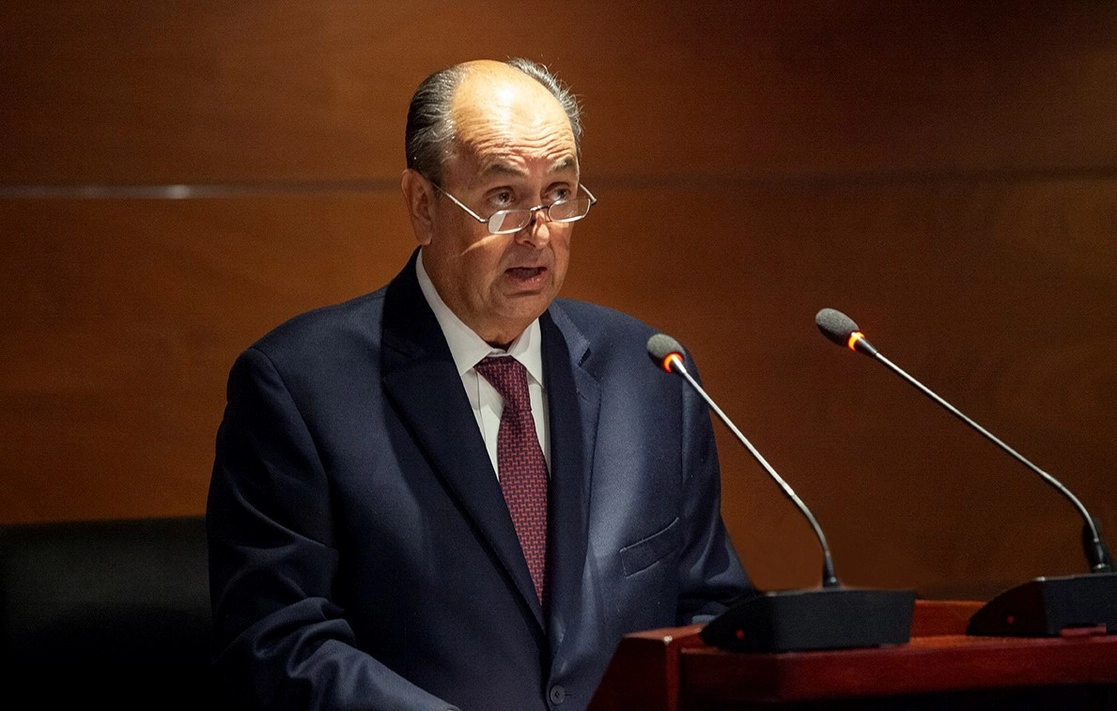 El magistrado presidente del Tribunal Federal de Justicia Administrativa, Rafael Anzures Uribe, el 9 de diciembre de 2022. Foto tomada del Twitter de @TFJA_Mex_Ofi