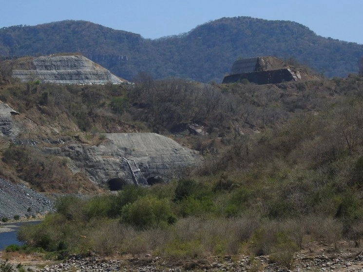 Zona donde se construirá la presa Santa María en el municipio de El Rosario, Sinaloa. Foto Irene Sánchez