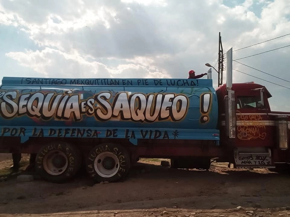 El Concejo Indígena Autónomo de Santiago Mexquititlán de Querétaro expresó su repudio a la nueva ley de aguas de esa entidad. Foto tomada del sitio de https://www.facebook.com/people/Consejo-ind%C3%ADgena-de-gobierno-de-Santiago-Mexquititlan/100066790657294