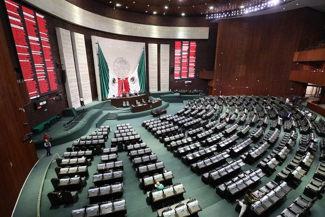 Sala de sesiones de la Cámara de Diputados el pasado 22 de julio de 2020. Foto Luis Castillo 