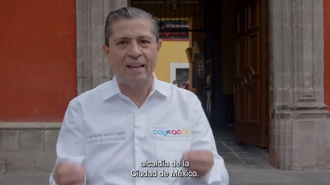Giovani Gutiérrez en en imagen tomada de la cuenta de la alcadía