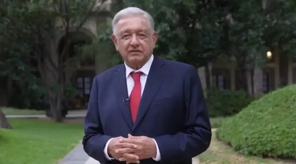 Frente al término de su mandato y el fin del ciclo escolar, el presidente López Obrador envío un mensaje al magisterio. Captura de pantalla de video difundido por la SEP