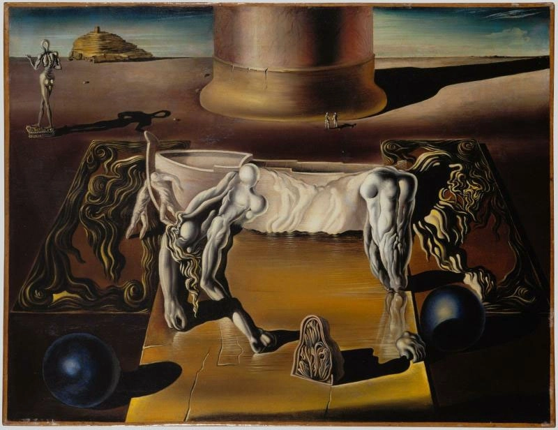 Lacan fue cercano al ámbito cultural de su época y creó disrupciones en las tendencias artísticas. Arriba, ‘Durmiente, caballo, león invisibles’, de Salvador Dalí. Foto cortesía del museo