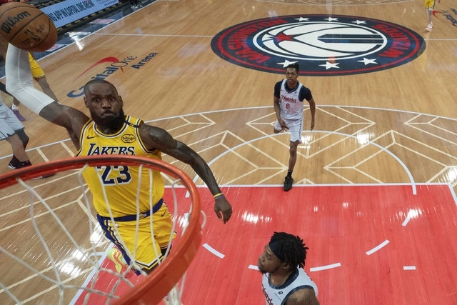 Esta fue la victoria más desequilibrada de los Lakers en la presente temporada, superando la paliza de 111-88 que le propinaron a los Wizards. Foto Ap