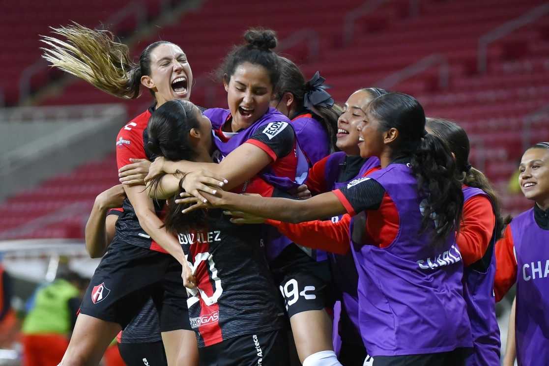 Atlas femenil logró la remontada ante Necaxa en los últimos minutos del partido. Foto Twitter @atlasfc/Archivo