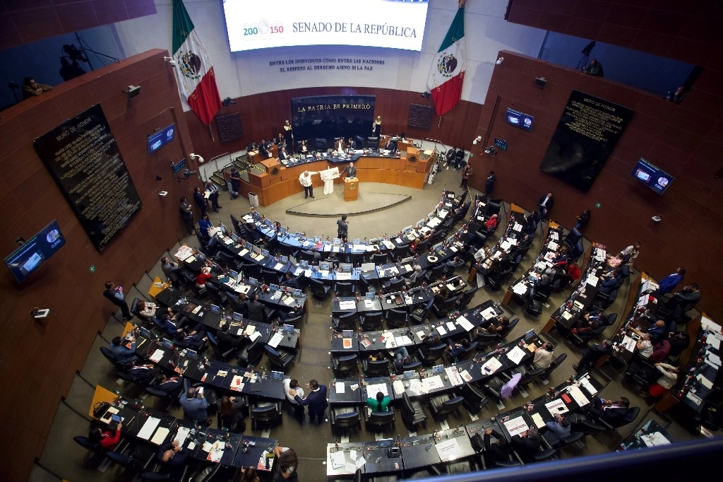 Discusión en el Senado de la reforma constitucional que pasa a la Sedena el control de la Guardia Nacional, el 25 de septiembre de 2024. Foto Germán Canseco