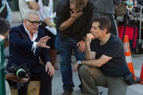 Es la tercera vez que el mexicano trabaja con Scorsese. En la imagen, el director y el fotógrafo en la filmación de "El lobo de Wall Street". Foto Ap 