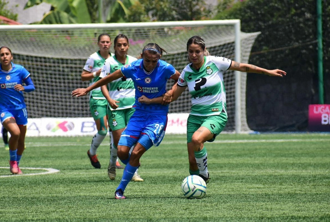 La Noria fue sede del juego de la fecha seis del A22 entre Cruz Azul y Santos. Foto tomada de la cuenta de Twitter @ClubSantosFem  