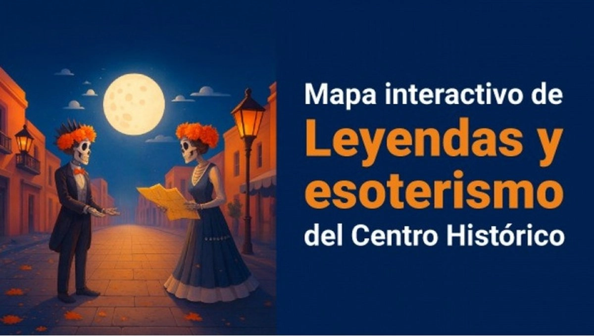 La información contenida en este mapa fue compilada por Mario Yair Torres Santamaría e incluye datos históricos de los inmuebles relacionados con mitos como La Llorona, La Mujer Herrada o la Esquina Maldita. Foto