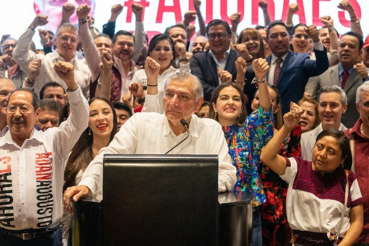 Adán Augusto López, aspirante a Coordinador de los Comités de Defensa de la 4T. Foto Pablo Ramos