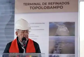 Javier Jiménez Espriú, titular de la SCT durante el arranque de obras del puerto de Topolobampo en Sinaloa. Foto Twitter @SCT_mx