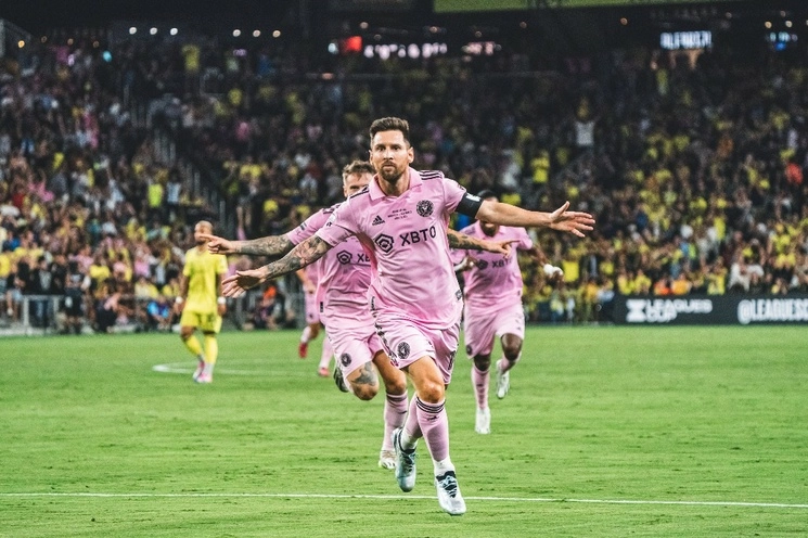 El rosarino, 29 días después de llegar a Florida, deja testimonio de su grandeza. Foto @InterMiamiFC