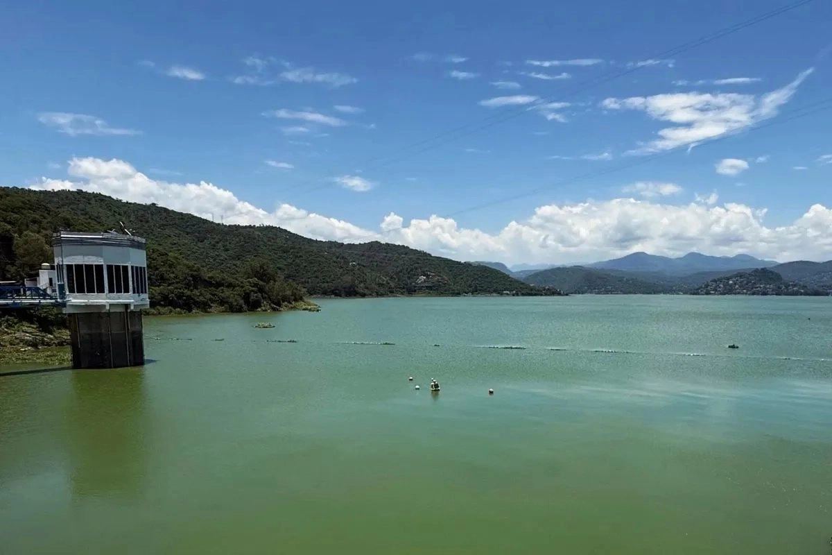 Aspectos de la presa Cutzamala. Foto