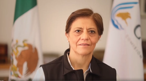 Blanca Jiménez Cisneros, directora de Conagua hizo las recomendaciones para la emergencia sanitaria. Foto @Conagua_mx