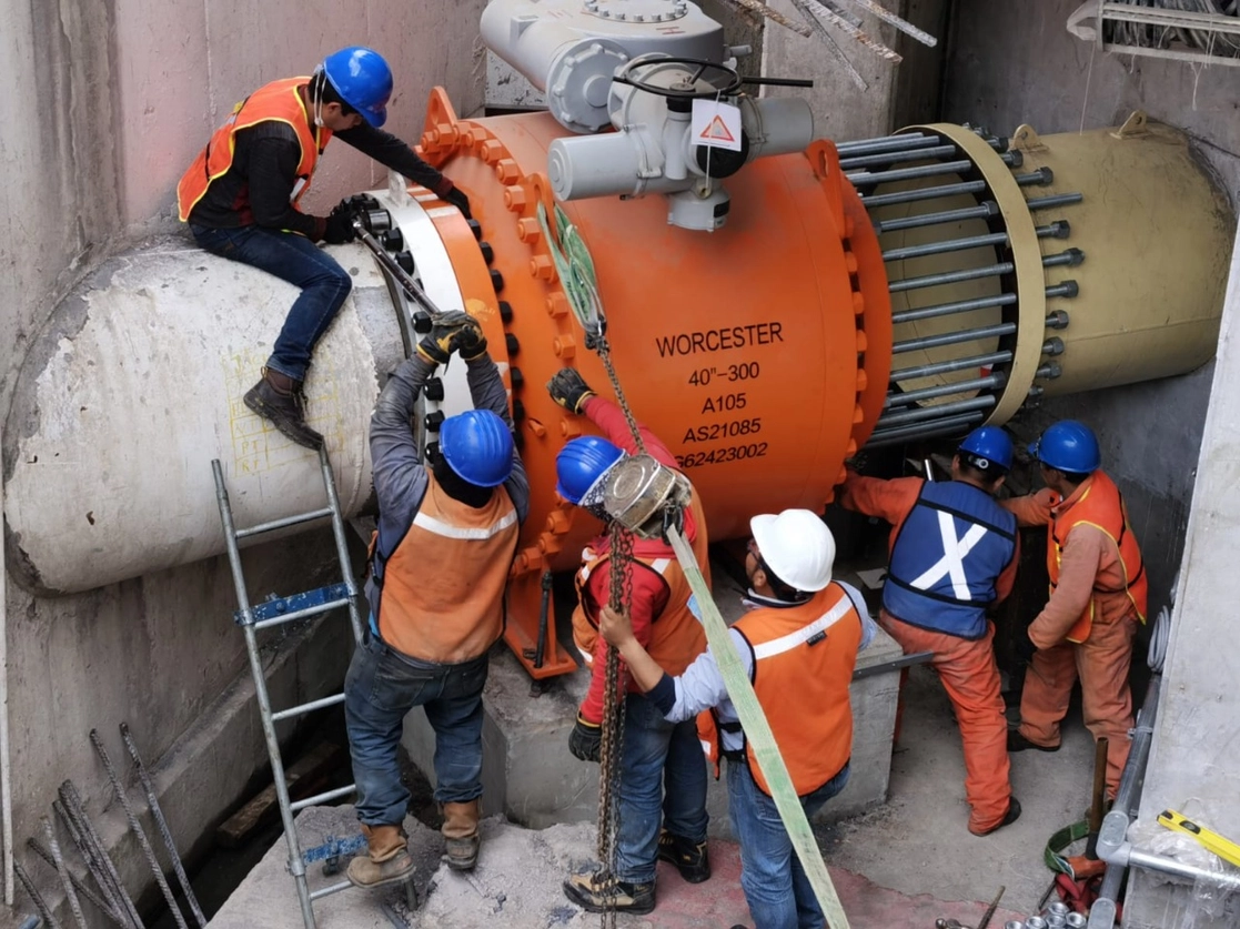 Los trabajos de mantenimiento concluyeron con éxito la tarde de este sábado. Foto Conagua